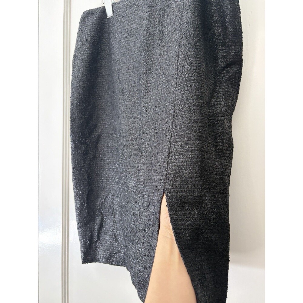 NWT VTG Escada Boucle Pencil Skirt Black EU 36 US 4 $650 Old Money Luxury NOS